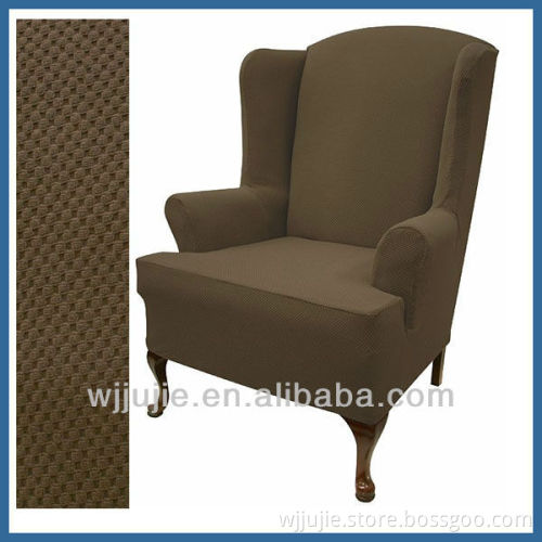 Stretch pique wing chair covers